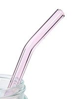 Pink Sapphire Barely Bent Long Straw
