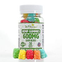 Dr. Fishman Labs Organic Hemp Gummies, Premium Natural Extract with Delicious Sour Fruit Flavors, Help Relieve Stress, Anxiety and Pain, Improve Sleep and Reduce Inflammation, Omega 3,6,9, Real 600mg,