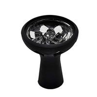 LIOOBO Silicone Phunnel Hookah Bowl Whirlwind Black Rubber Smoke Hybrid Bowl for Home (Black)