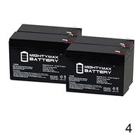 Mighty Max Battery ML15-12 12V 15Ah F2 Wheelchair Medical Mobile Battery - 4 Pack Brand Product