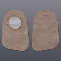 HOLLISTER Filtered Ostomy Pouch New Image 2 3/4" FlangeTwo-Piece System 9" Length Closed End (#18374, Sold Per Box)