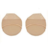 Honghong 1Pair Silicone Dotted Invisible Breathable High Heels Cushions Anti-Slip Forefoot Insoles (Beige)