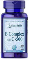Puritan's Pride - Stress Vitamin B-Complex with Vitamin C-500 Timed Release - 60 Tablets