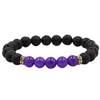 Unisex Men's & Women's Bracelets, Healing Therapies Bracelet Stone Beads Bangle, Stretch Strand Wristband Wristlet Circlet