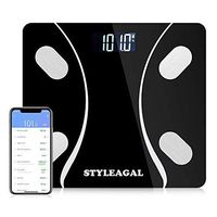 STYLEAGAL Digital Weight Scale, Digital Wireless Bathroom Weight Scale with iOS and Android App (Black)