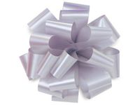 Silver Hank Pom 5" Gift Bows (48 Pack ) - 100% Polypropylene