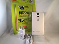 Straight Talk Samsung Galaxy S5 inWhitein runs on Verizons 4G XLTE Towers via Straight Talks $45 unlimited 5GB Plan (Renewed)