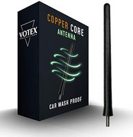 The Original 6 3/4 Inch - Car Wash Proof Short EPDM Rubber Antenna - USA Stainless Steel Threading - Powerful Internal Copper Coil/Premium Reception