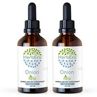 Onion A120 (2pcs) Alcohol Herbal Extract Tincture, Super-Concentrated Organic Onion (Allium Cepa) Dried Bulb (2x4 fl oz)