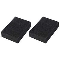 uxcell 2pcs Scouring Pad Non-Scratch Scouring Sponge Scrub Pads 4" x 2.8" For Scouring Kitchen, Dishwashing, Black