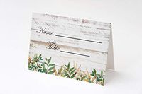 100 Wedding Birthday Party Place Cards Rustic Vintage Themed