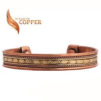 Copper Therapy 100% Pure Copper Magnetic Bracelet Arthritis Pain Relief, Treatment Healing for Men and Women