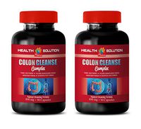 Colon Supplement - Colon Cleanse Complex - Ginger Root Herbal - 2 Bottles 180 Capsules