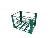 FWF Heavy Duty Oxygen Rack Holds 12 (D OR E Style) CYLINDERS Diameter 4.3" Made in USA