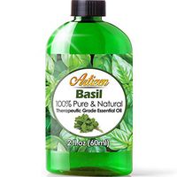 2oz - Artizen Basil Essential Oil (100% Pure & Natural - UNDILUTED) Therapeutic Grade - Huge 2 Ounce Bottle - Perfect for Aromatherapy