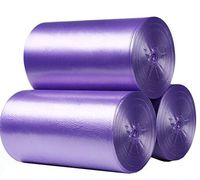 George Jimmy Disposable Household Garbage Bags Kitchen Trash Bags Wastebasket Bag 45x55CM Purple(3 Rolls/700 Counts)