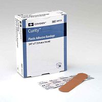Adhesive Strip Curity .75 X 3 Inch Plastic Rectangle Tan - 50/BX (MFN # 44113)