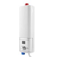 220V Digital Display Mini Smart Electric Tankless Water Heater-Easy Installation-for Kitchen Bathroom(White)