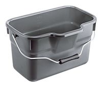 Rotho Basic Storage Bucket Squared 12 Litre, Anthracite, One Size