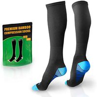 BAMS Compression Socks Women & Men- Premium Bamboo Ultra Soft No-Smell 15-20 mmHg