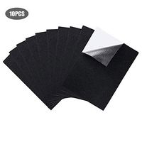 Nicemeet 10PCS Velvet Fabric Self-Adhesive Flocking Counter Cloth, Display Pad Cloth, Craft Jewellery Box Lining - Black