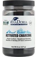 Viva Doria Virgin Activated Charcoal Powder Food Grade (8 oz)
