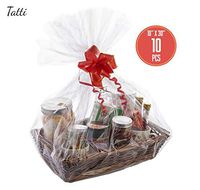 20 Pcs 18x30 Clear flat Cello/Cellophane Treat Bags for Gift Wrapping, Bakery, Cookie, Candies, Dessert, Gift Baskets, Presents, Weddings, Party Favors Packaging