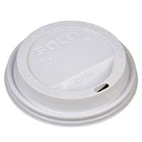 Solo Cup White Traveler Drink-Thru Lid. Fits Solo 10 Ounce Squat and 12, 16, 20 and 24 Ounce Solo Brand Hot Beverage Cups. 400 Pack