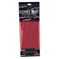 Gleam 'N Wrap Metallic Sheets (red) Party Accessory  (1 count) (3/Pkg)