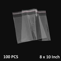 The Elixir Packaging 8" x 10" Crystal Clear Reclosable Resealable Poly Bags