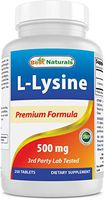 Best Naturals L-Lysine 500 mg 250 Tablets