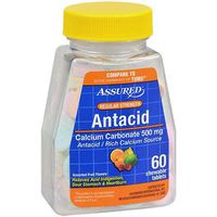 Assured Anti-Acid with Calcium, Regular, 60 Chewable Tablets