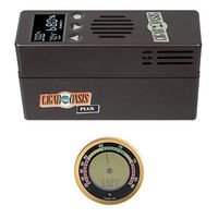 Cigar Oasis Plus 3.0 Electronic Cigar Humidifier with Digital Analog Hygrometer Bundle