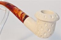 Standard Calabash Lattice Meerschaum Pipes
