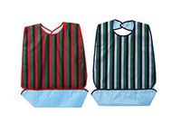 BIHIKI 2 PCS Adult Bib for Eating with Crumb Catcher,PVC Waterproof Clothing Protector,Stain Resistant Adult Aid Apron for Elderly Patient Senior,18.5"X24.8"