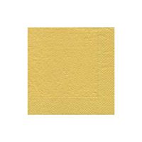Caspari Solid Paper Cocktail Napkins in Gold, 20 Per Package