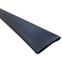 1" Polyolefin 3:1 Adhesive Lined Dual Wall Heat Shrink (25.4mm) Black, 4ft