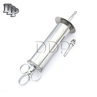 DDP Ear Wax Removal Syringe 4 OZ - Brass with Chrome Finish Ideal for Household, EMT, Firefighter, Police, Student, School and Hobby