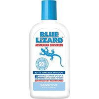 Blue Lizard Sensitive Mineral Sunscreen – No Chemical Actives – SPF 30+ UVA/UVB Protection, 8.75 oz, Two Pack