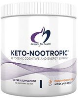 Designs for Health Keto-Nootropic - Exogenous Ketones Powder with Ginseng for Energy + Cognition (15 Servings / 270g)