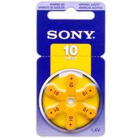 60 Sony Hearing Aid Batteries Size: 10 + Keychain