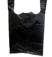 Black T-Shirt Bag 18x8x27 400pc, Case of 1