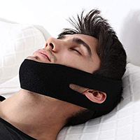 Chin mask, Anti Snoring Chin Strap, Unisex Sleeping Stop Snoring Stop Snoring Headband Jaw Support Facial Lifting Strap Belt Comfortable Snore Reduction Relief Snore Stopper Sleep Aid, 26 x 1.6inch