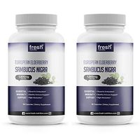 Elderberry Immune Support – (2 Pack) Strongest DNA Verified Sambucol Black Elderberry – Easy to Swallow Elderberry Capsule - Powerful Immune System Booster - Gluten & Soy Free, Non GMO, Vegan Safe