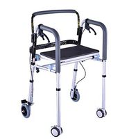 XRX Adjustable Rollator Walker with Seat and Wheels Folding Walker Mobility Aid for Adult, Seniors, Elderly & Handicap
