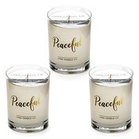 LUNA CANDLE CO. Peaceful - Lavender Scented Luxurious Candles - 11 Oz (3 Pack)