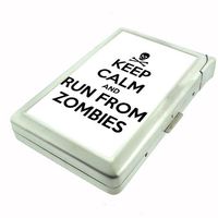 Metal Cigarette Case with Built In Lighter Zombie Design-007