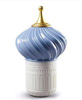 LLADRÓ Mauve Spire Candle 1001 Lights. Unbreakable Spirit Scent. Porcelain Candle.