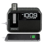 iHome Kineta Dual Charging Alarm Clock Radio with Portable Powerbank