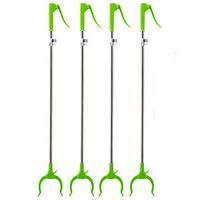 Elderly supplies Portable Long Handle Garbage Picker, Stainless Steel Household Sanitation Pickup Garbage Clip, 31 Inch Lightweight Senior Long Arm Aid Picking Pliers